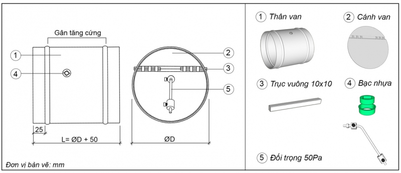 VAN GIÓ ÁP XUẤT/ XẢ ÁP