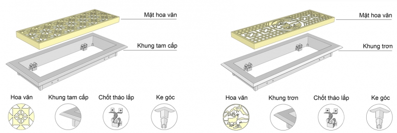 Cửa gió nghệ thuật/ Décor air grilles