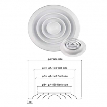 MIỆNG GIÓ KHUẾCH TÁN - TRÒN